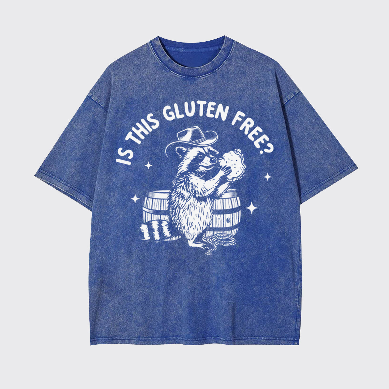 Gluten Free Raccoon Garment-dye Tees