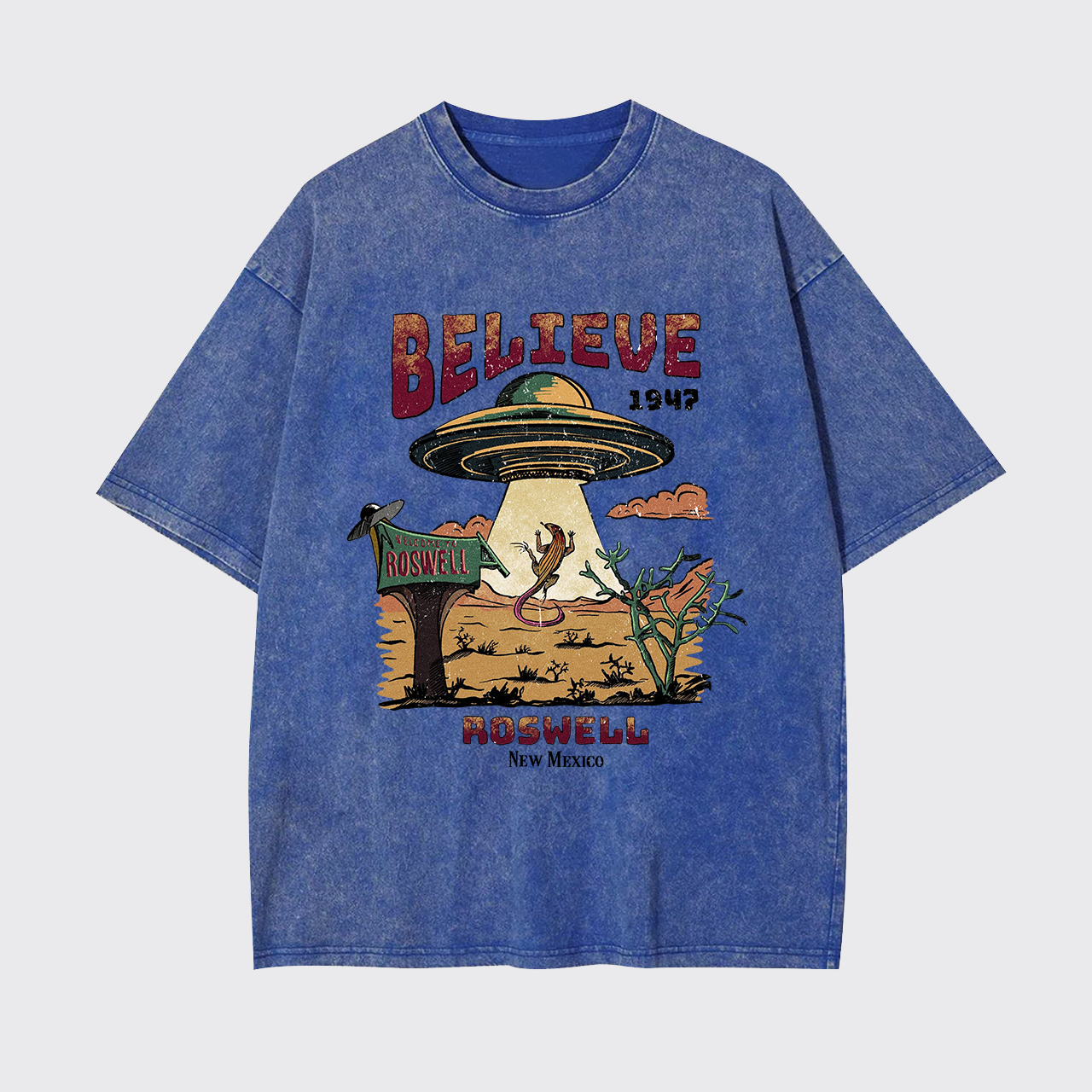 Believe Alien Garment-dye Tees