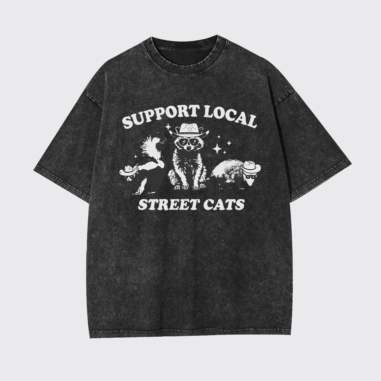 Support Your Local Street Cats Garment-dye Tees