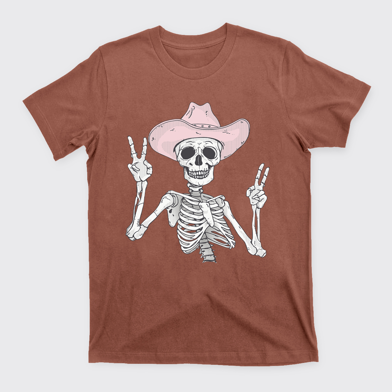 The Pink Skull Is Halloween T-Shirts