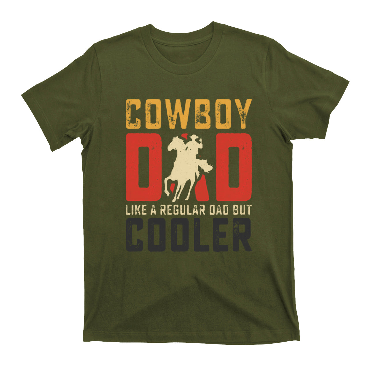 Cowboy Dad Like A Regular Dad But Cooler Vintage Cowboy T-Shirt