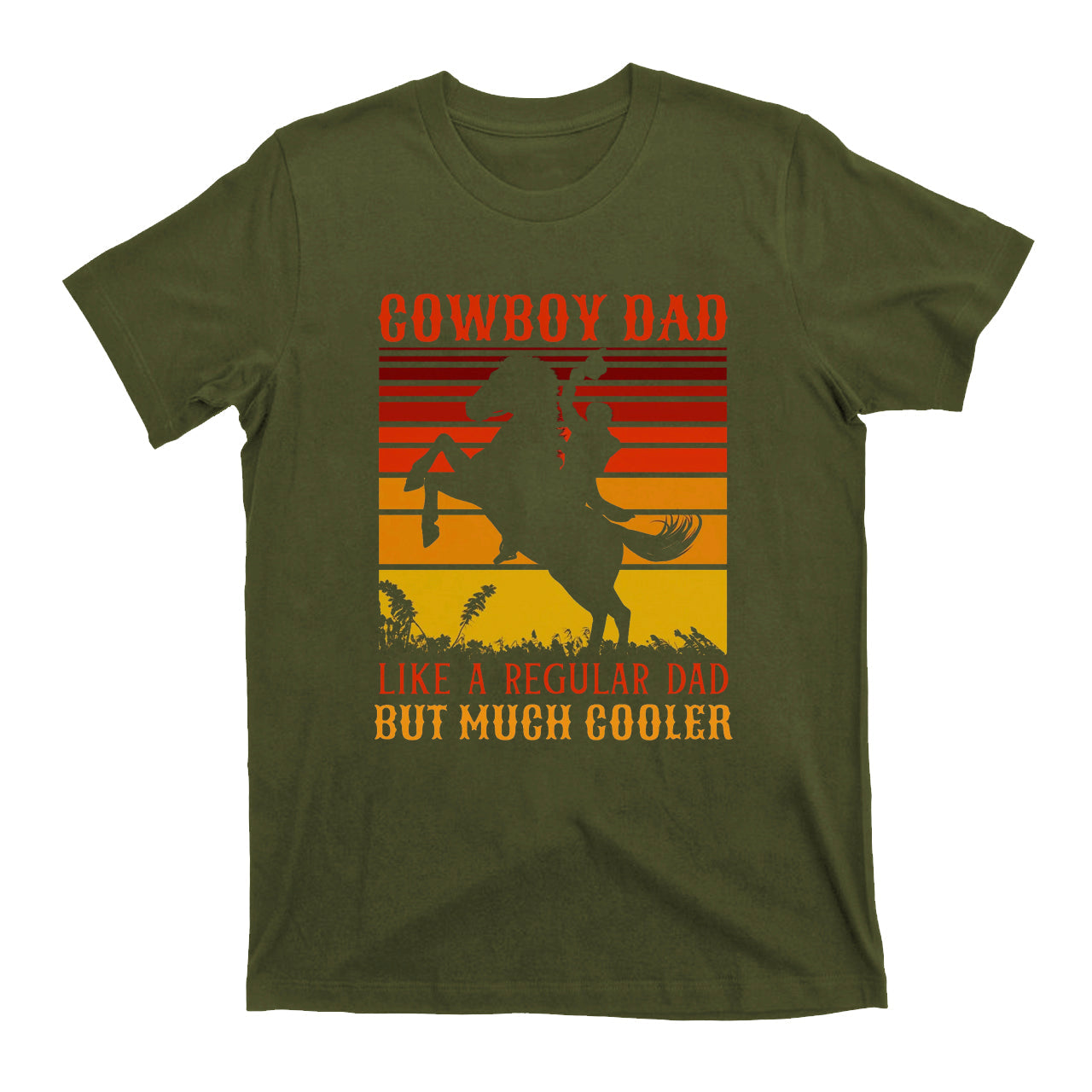 Cowboy Dad Like A Regular Dad But Much Cooler Vintage Cowboy T-Shirt
