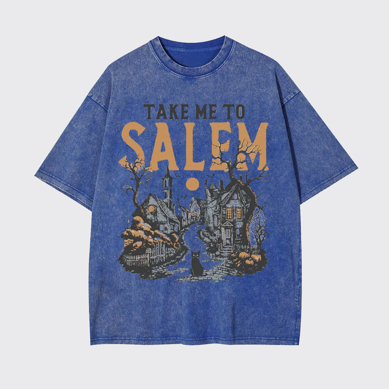 Take Me To Salem Halloween Garment-dye Tees