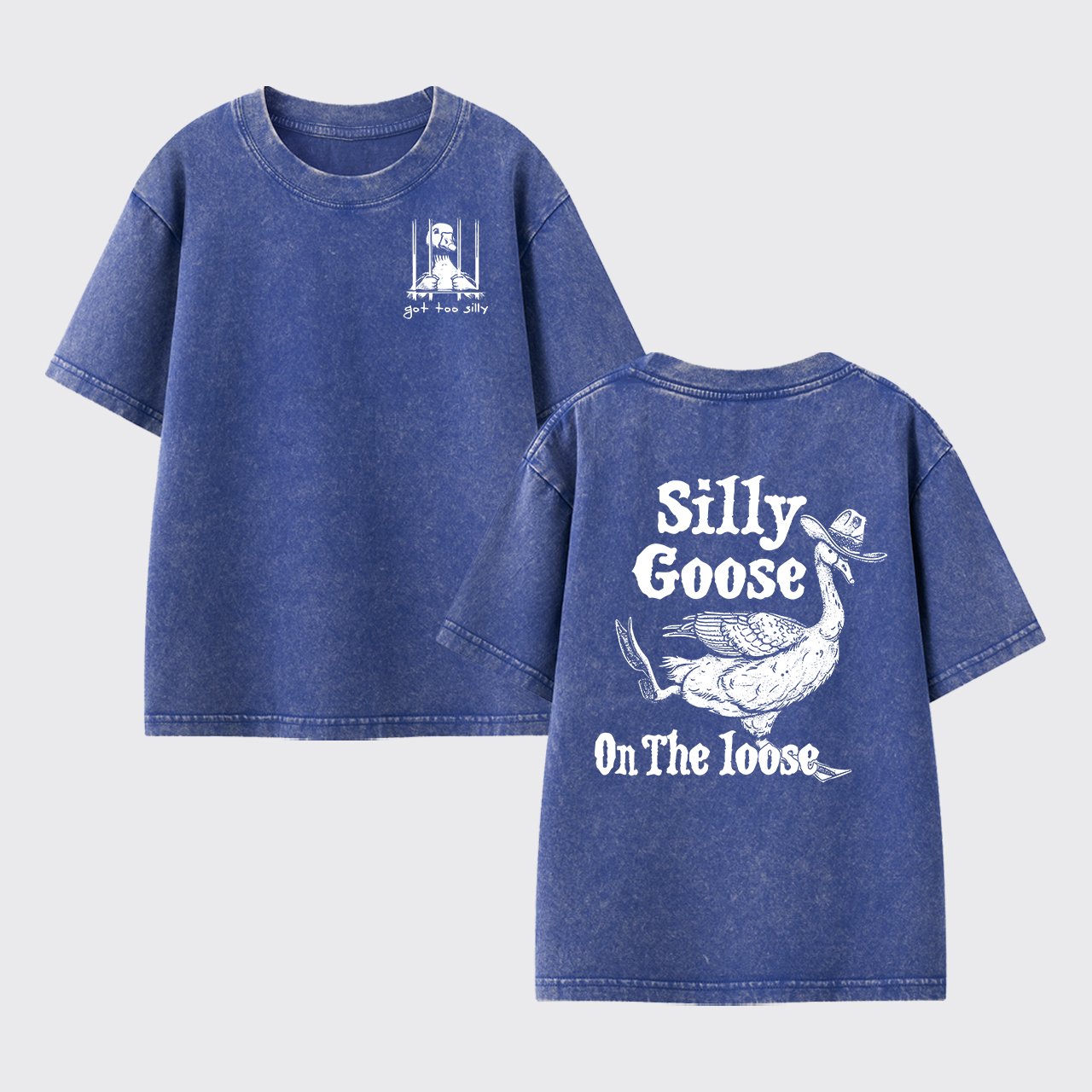 Silly Goose On The Lose Washed Toddler T-shirt