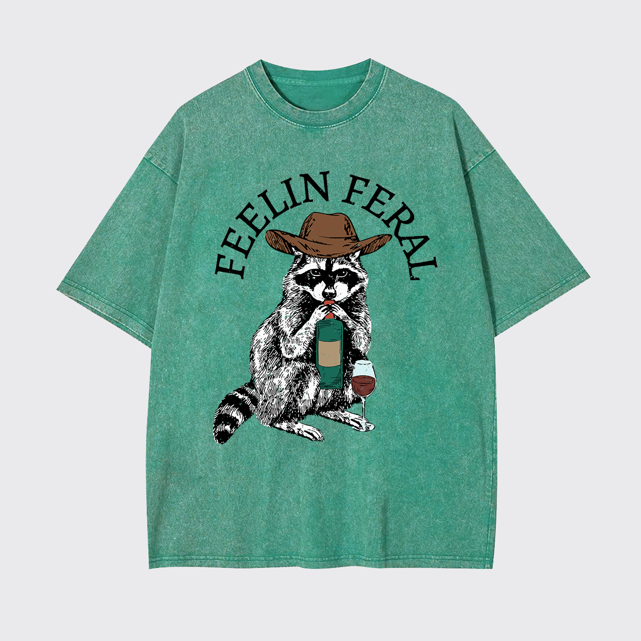 Funny Raccoon Garment-dye Tees