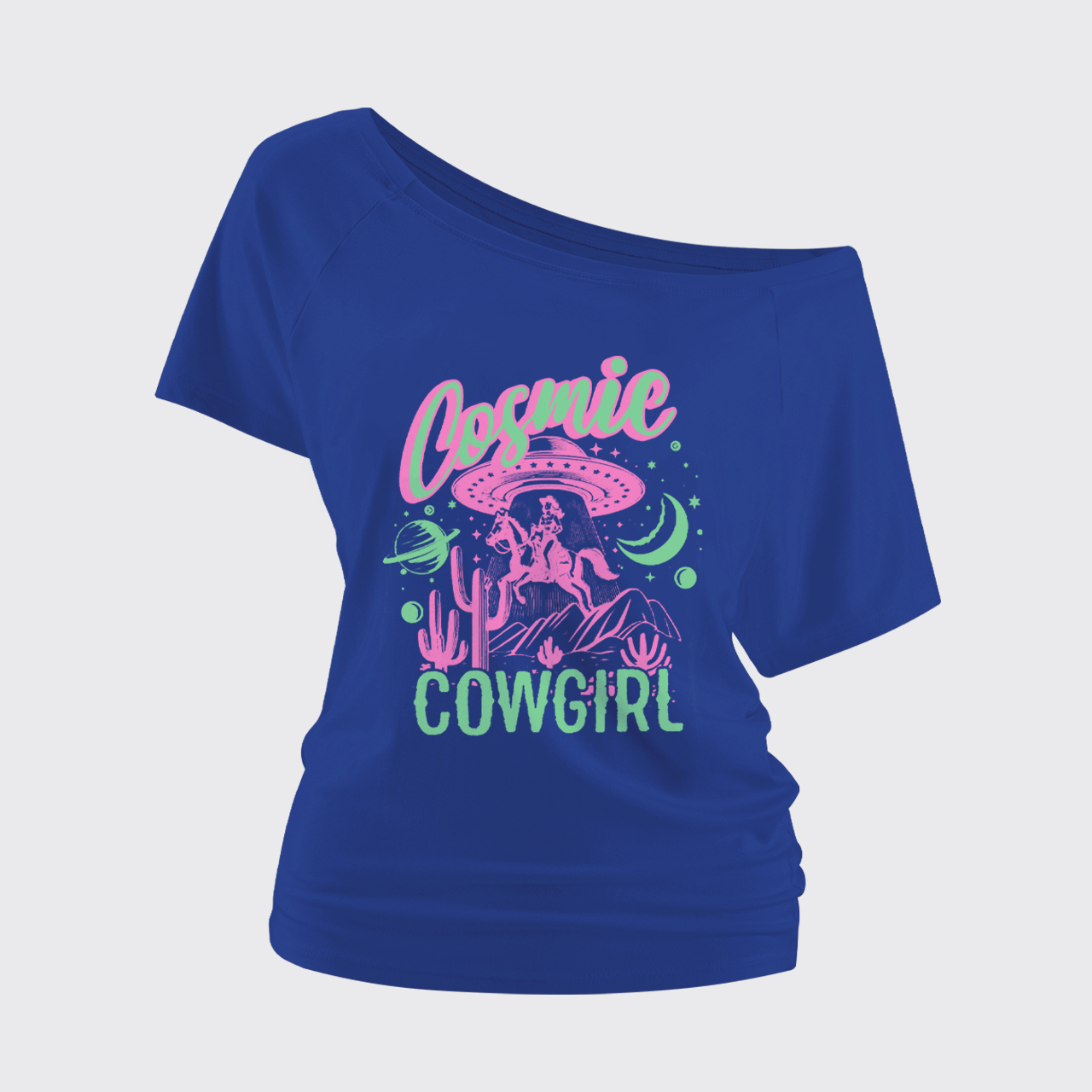 Cosmic Cowgirl Off Shoulder Top