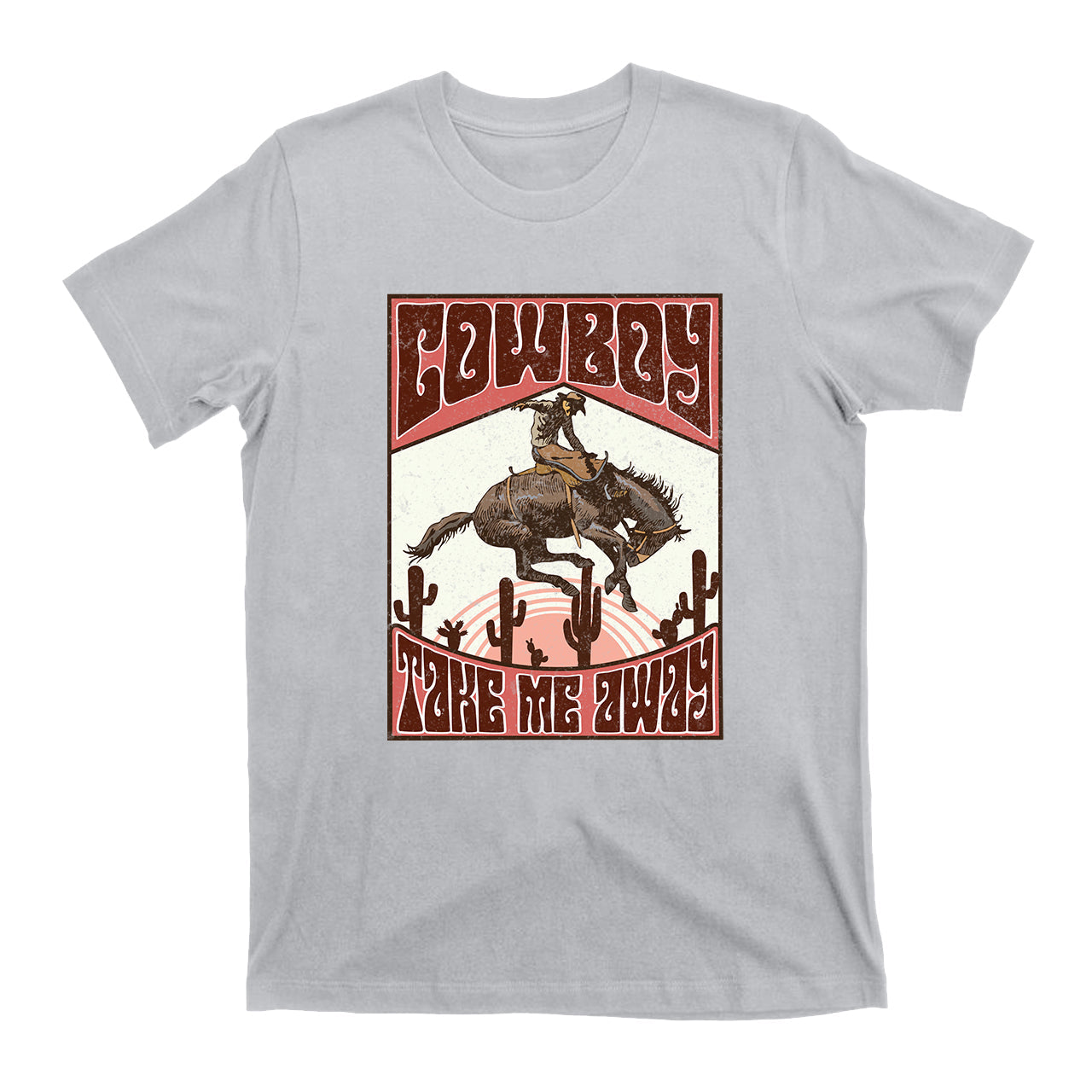Cowboy Take Me Away Horse Riding Vintage T-Shirts