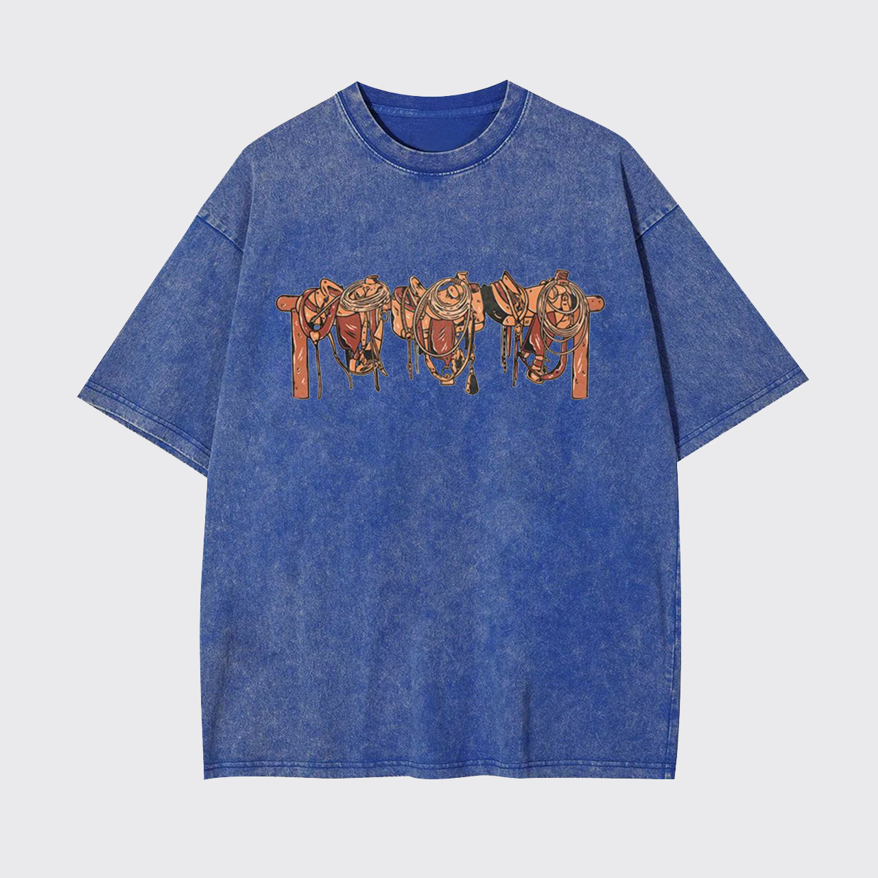 Cowboy Saddle Up Garment-dye Tees