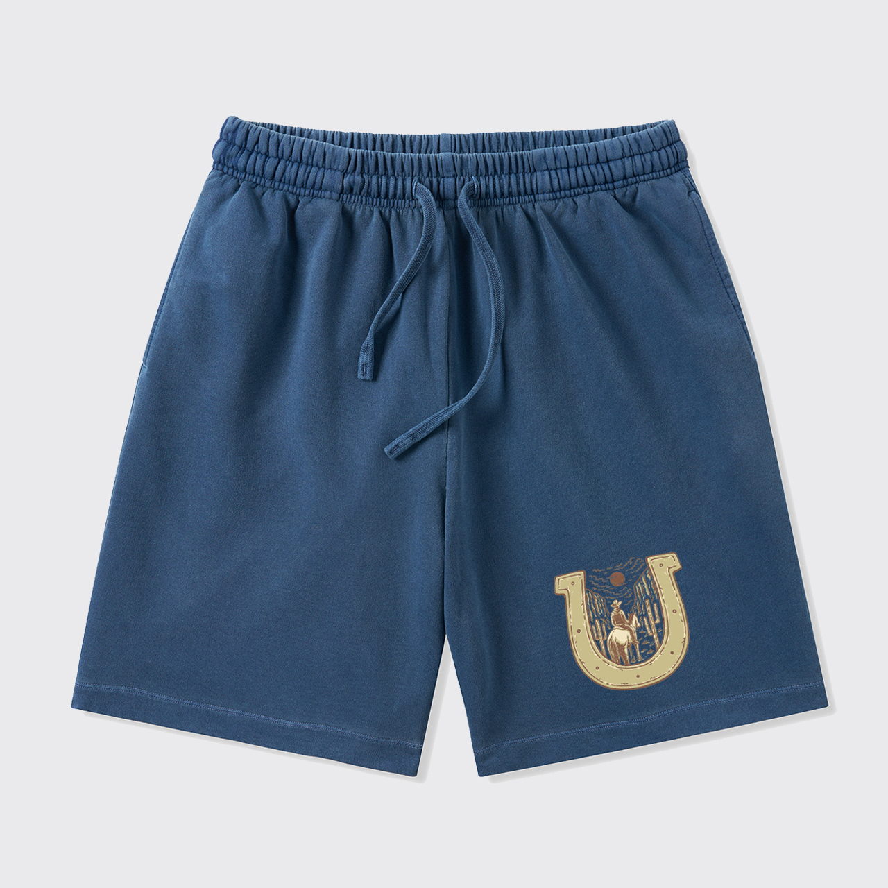 Horseshoe Charm for the Cowboy_Broncobay Shorts