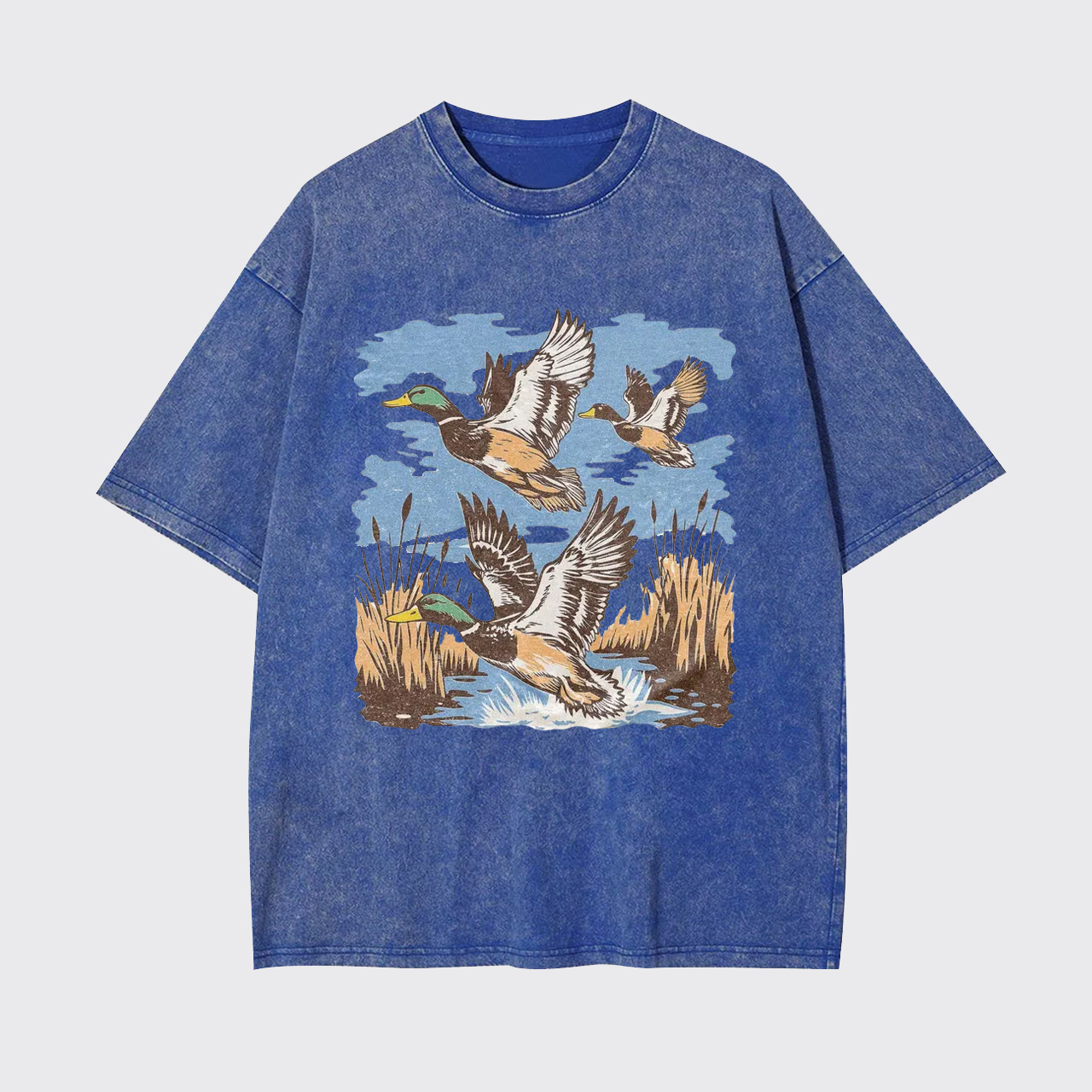 Vintage Nature Duck Hunting Garment-dye Tees