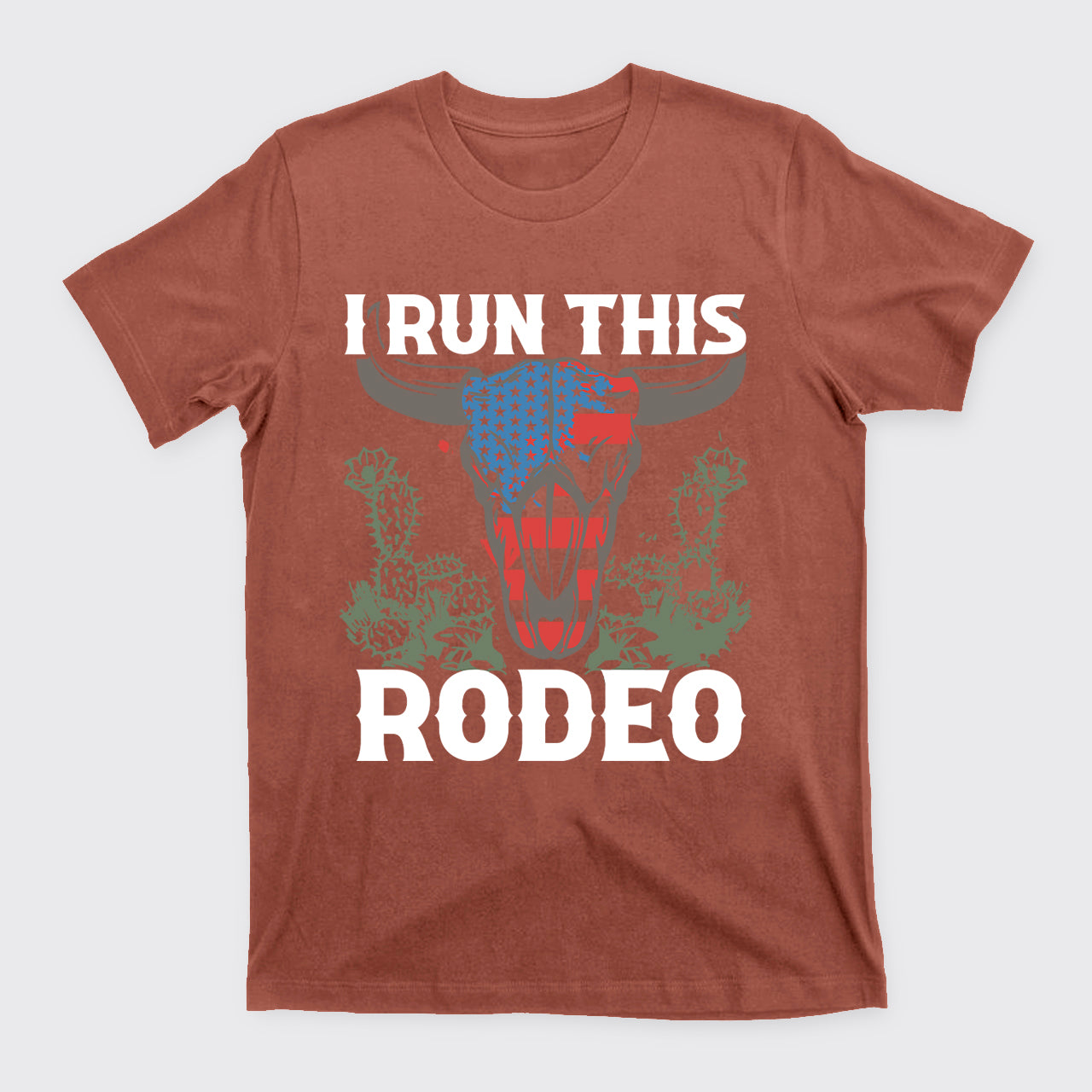 I Run This Rodeo America Cow T-Shirts