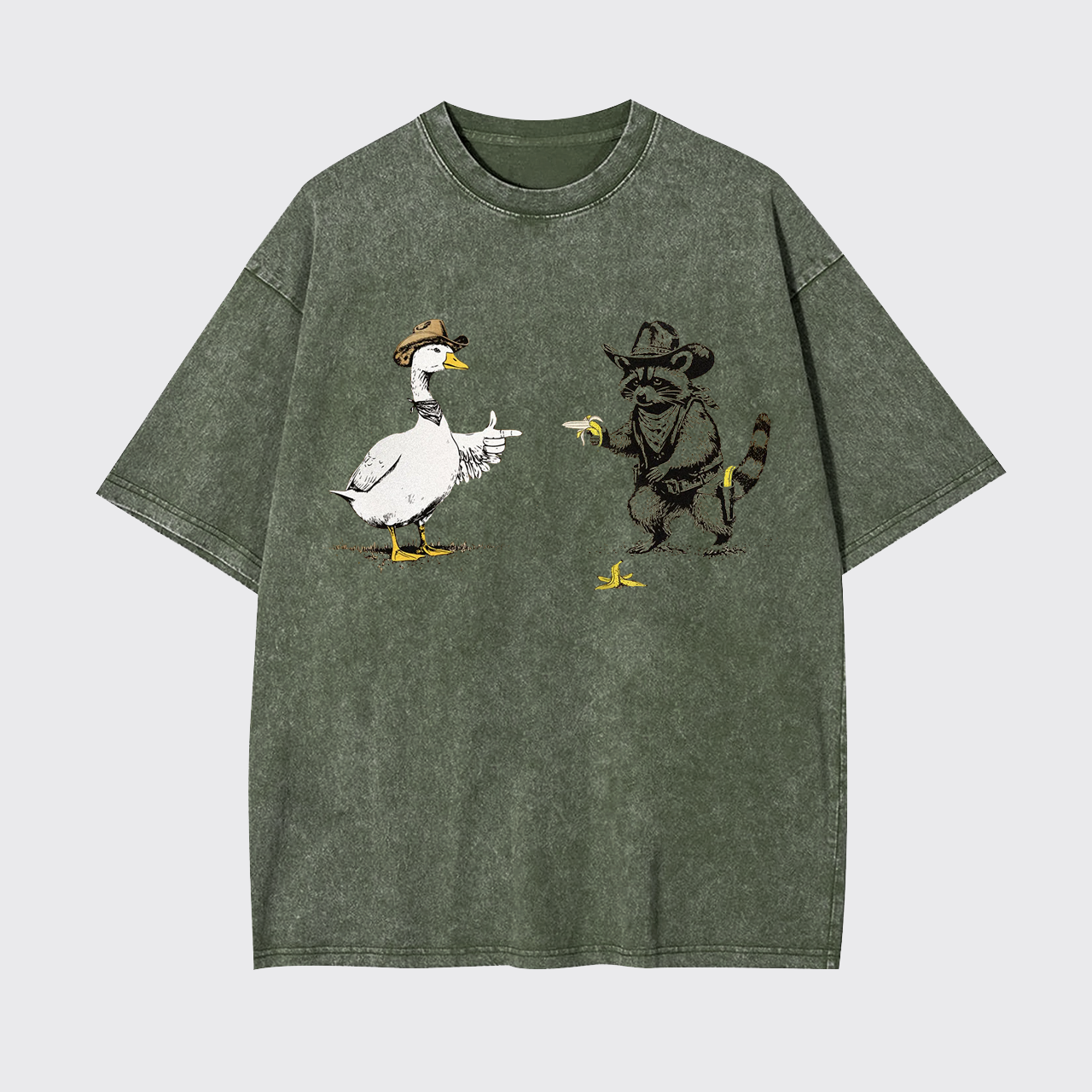 Meme Cowboy Goose Garment-dye Tees