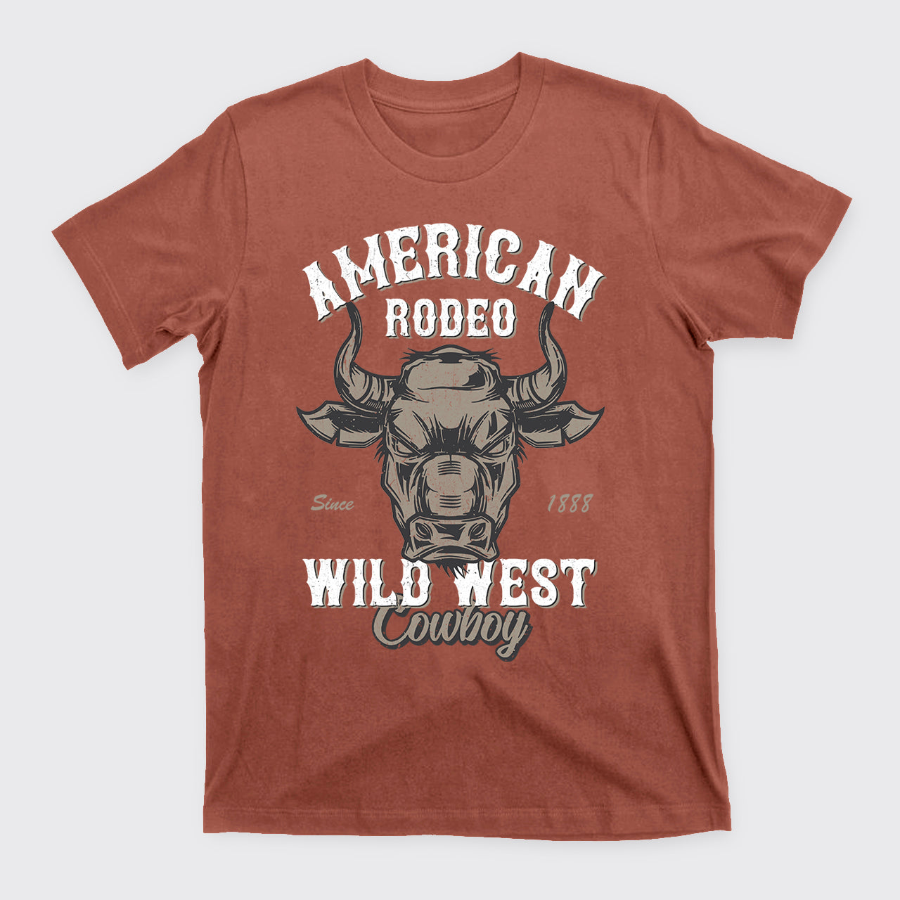 Vintage Rodeo Cowboy Wild West Bull T-Shirts