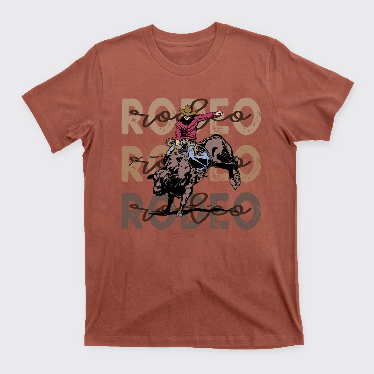 Retro Rodeo Western Cowboy T-Shirts