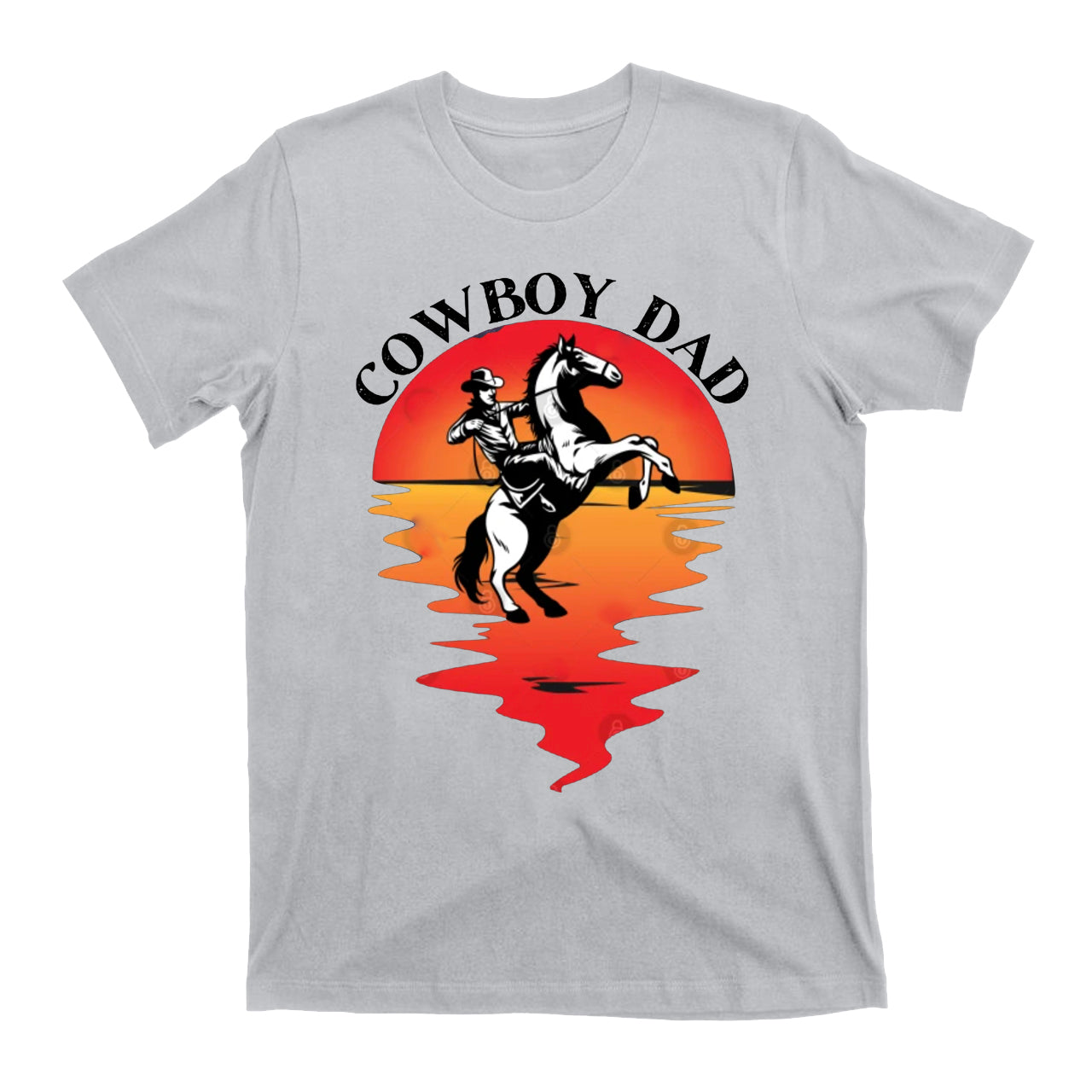 Cowboy Dad Sunset Cowboy T-Shirts