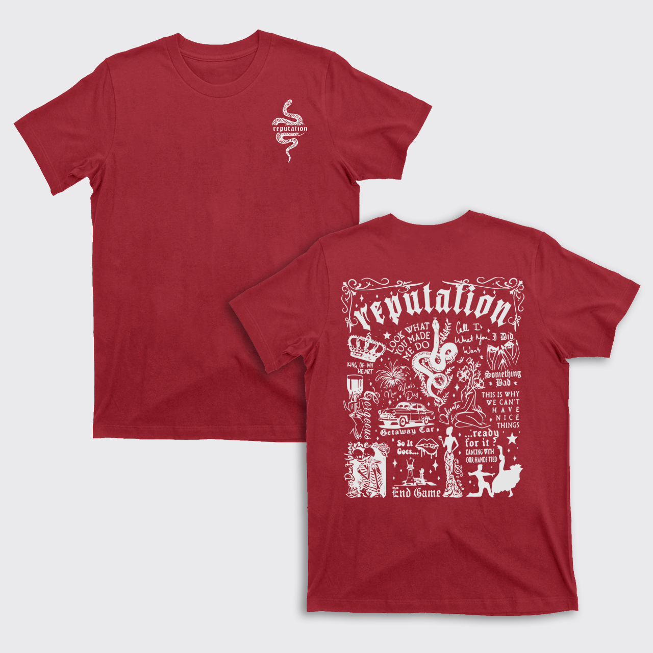 Cute Cat Album Music T-Shirts