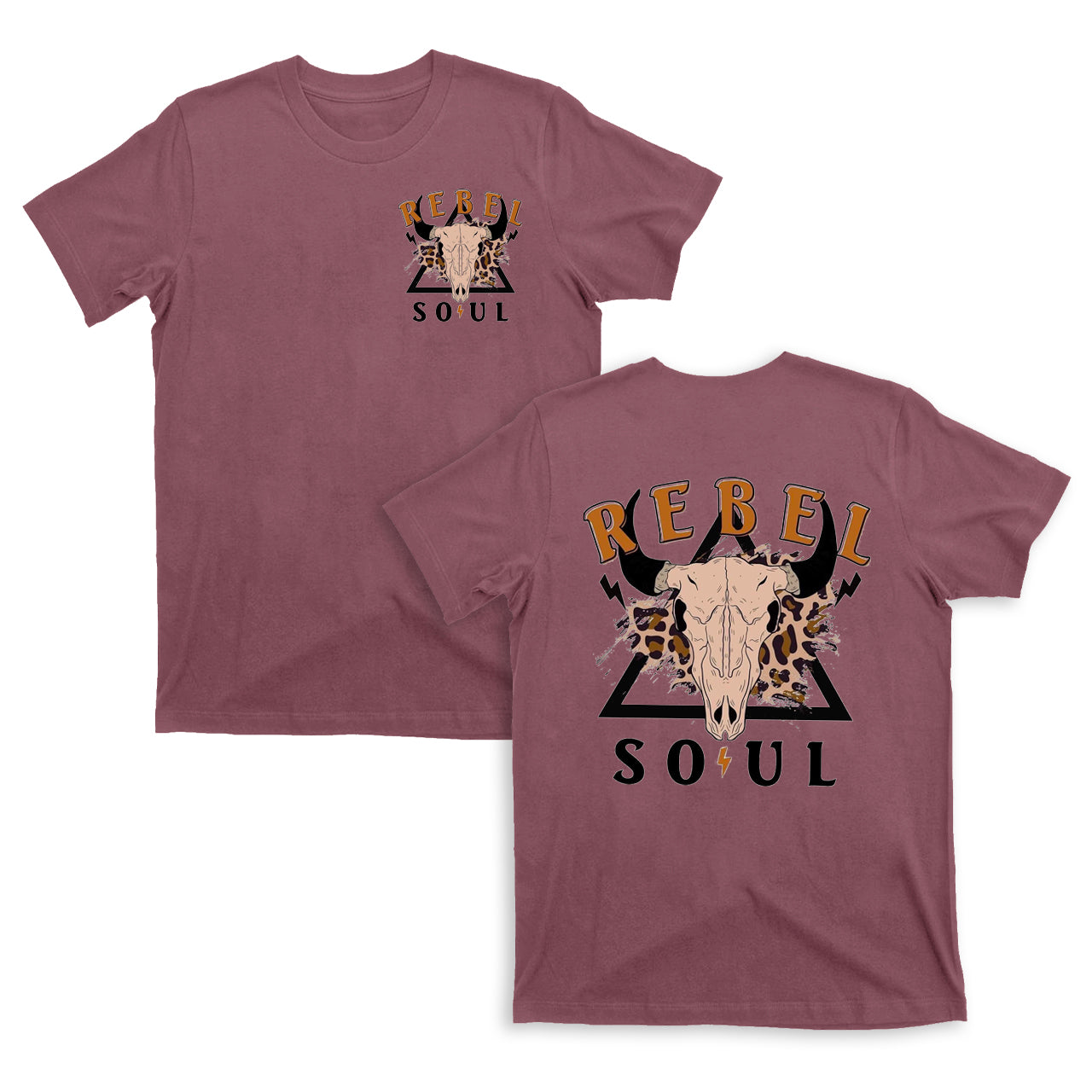 Rebel Soul Lightning Bull T-Shirts