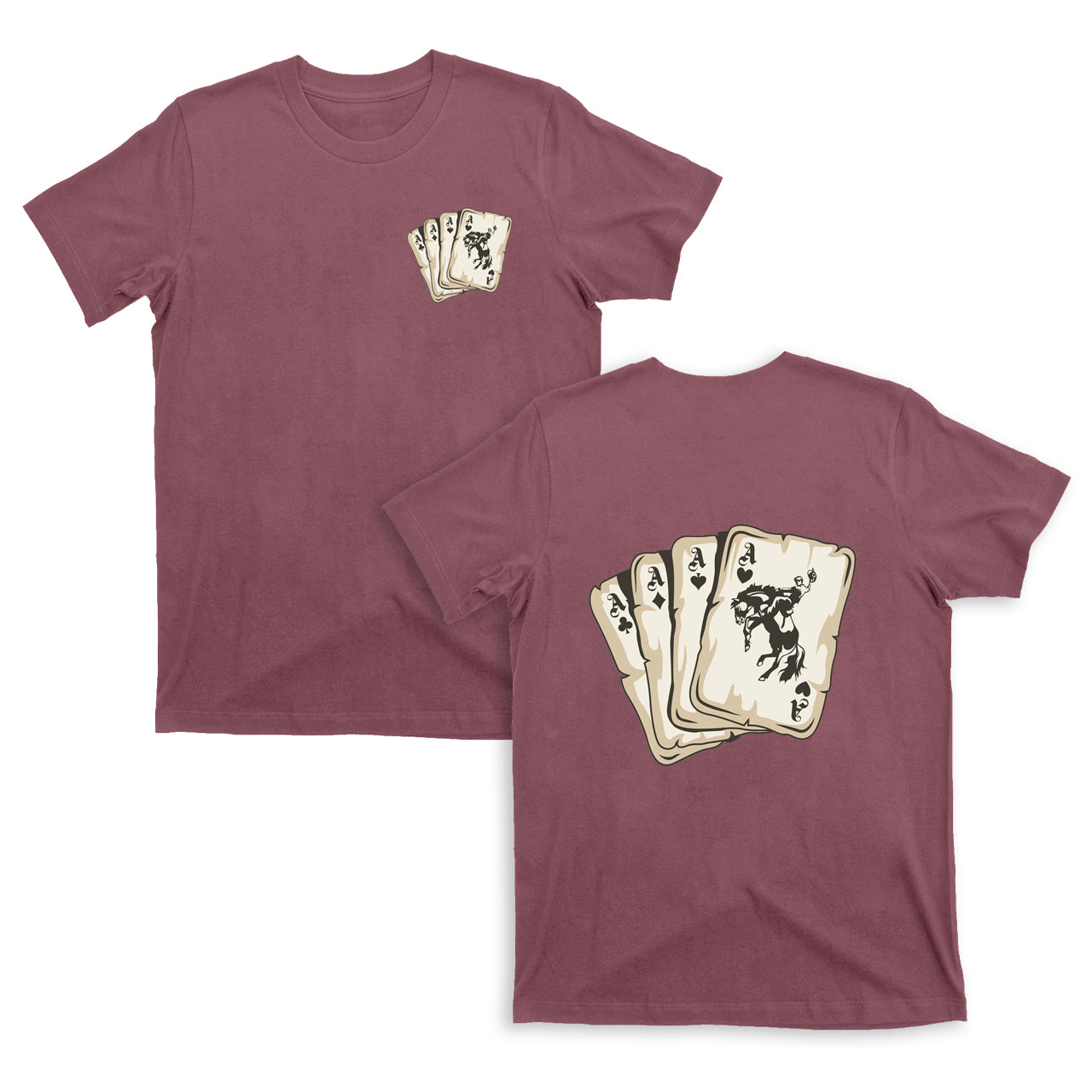Cowboy Playing Cards  T-Shirts