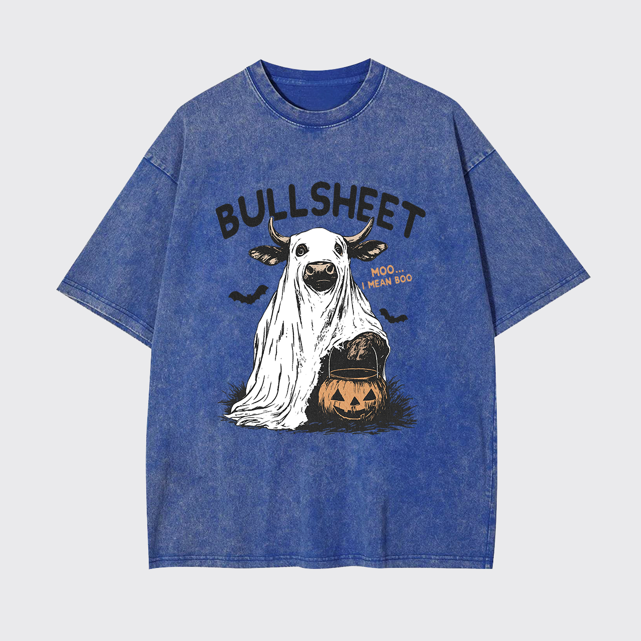 Funny Halloween Bullsheet Garment-dye Tees