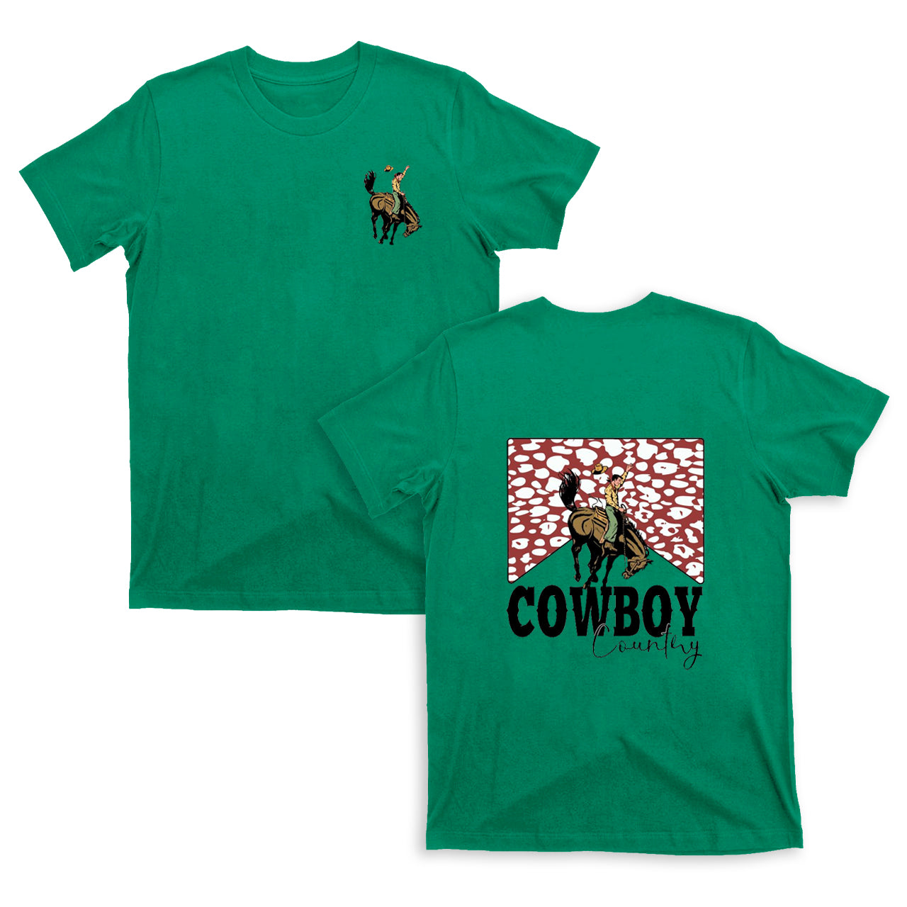 Cowboy Country Leopard Print T-Shirts
