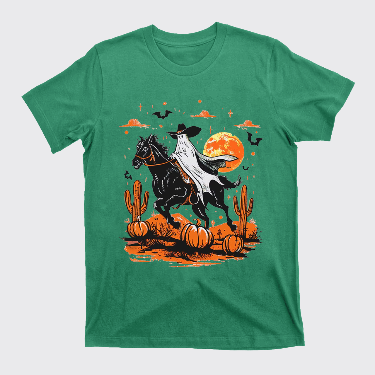 Retro Halloween Ghost Rider T-Shirts
