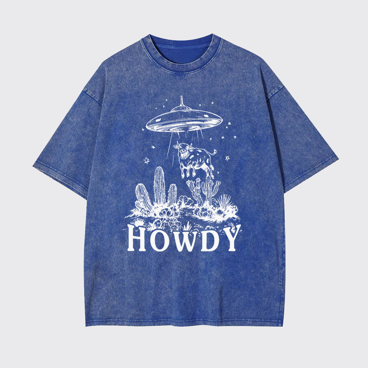 Howdy UFO Vintage Cowboy Garment-dye Tees