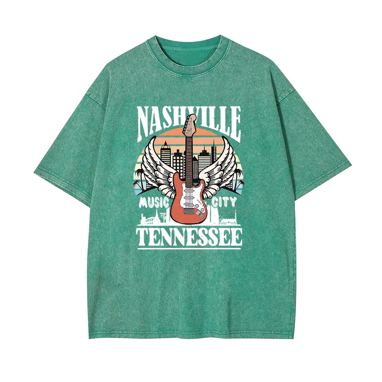 Classic Nashville Music City 1993 Garment-dye Tees