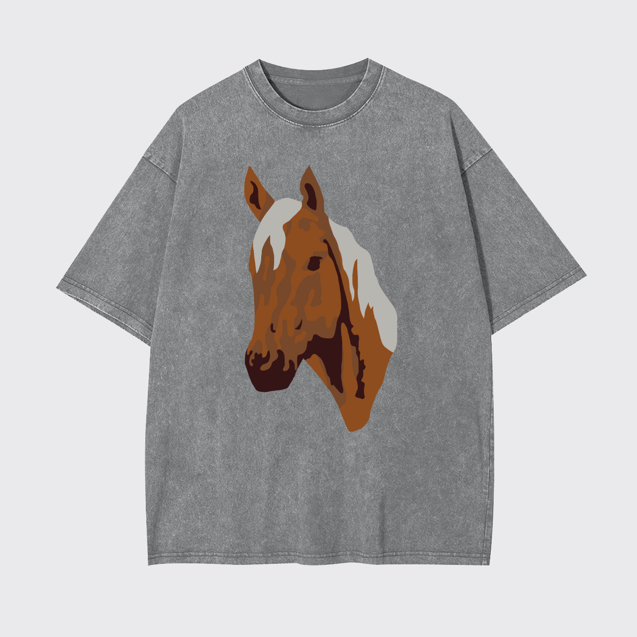 Rodeo Western Horse Garment-dye Tees
