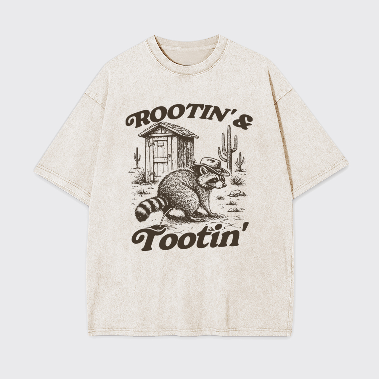 Rootin' and Tootin' Feral Cowboy Garment-dye Tees