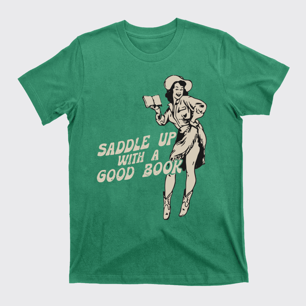 Retro Western Country Bookish Cowgirl T-Shirts