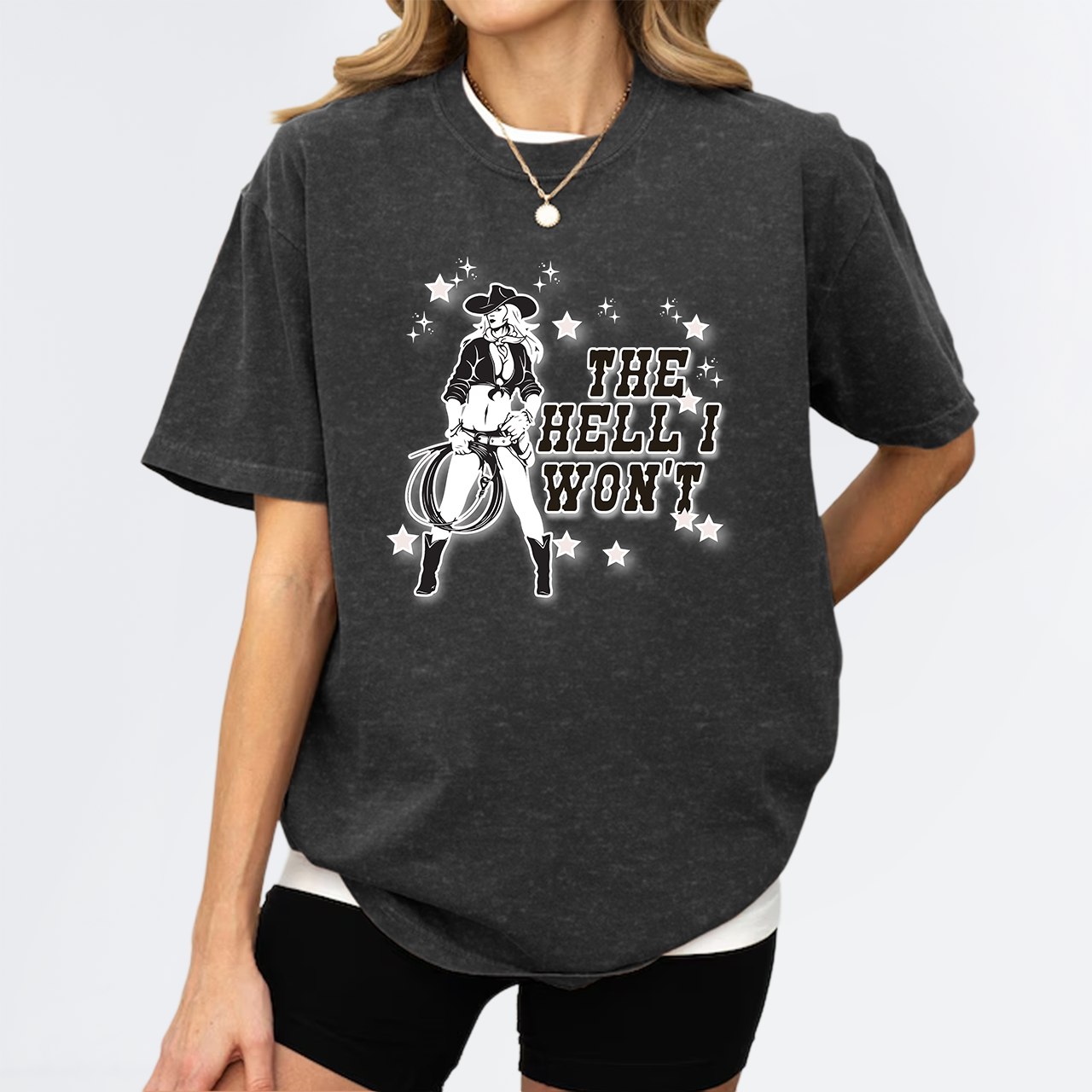 Country Rodeo Long Live Cowgirl Garment-dye Tees