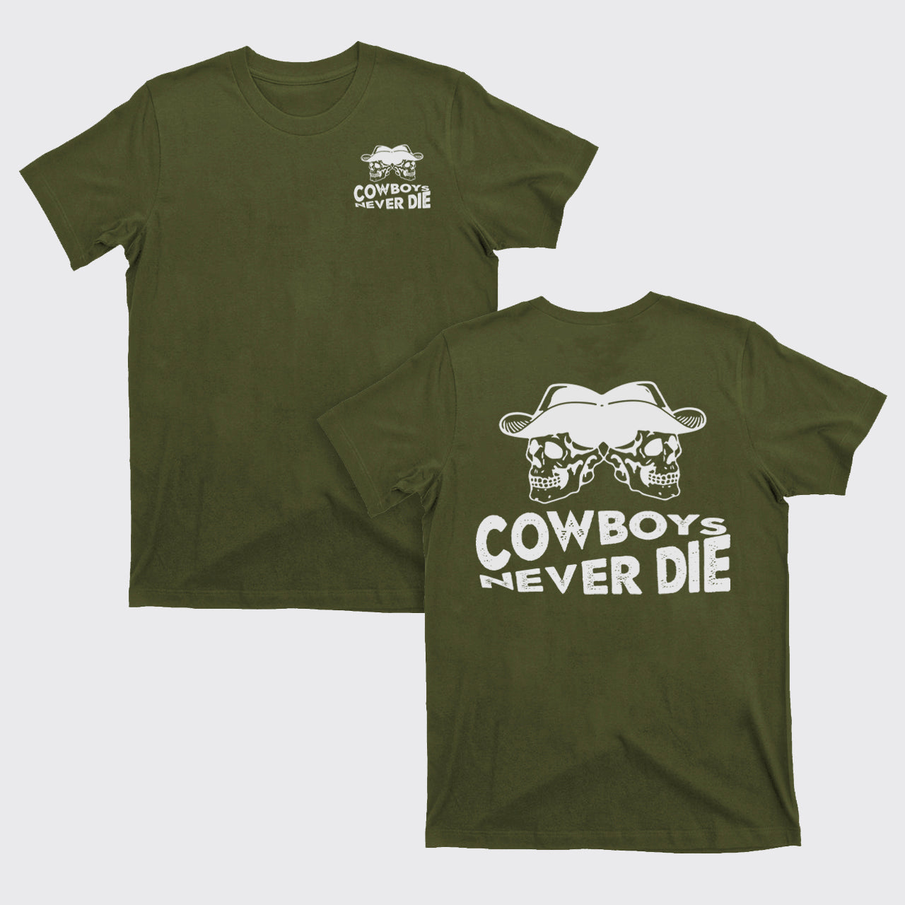 Cowboys Never Die Skeleton T-Shirts