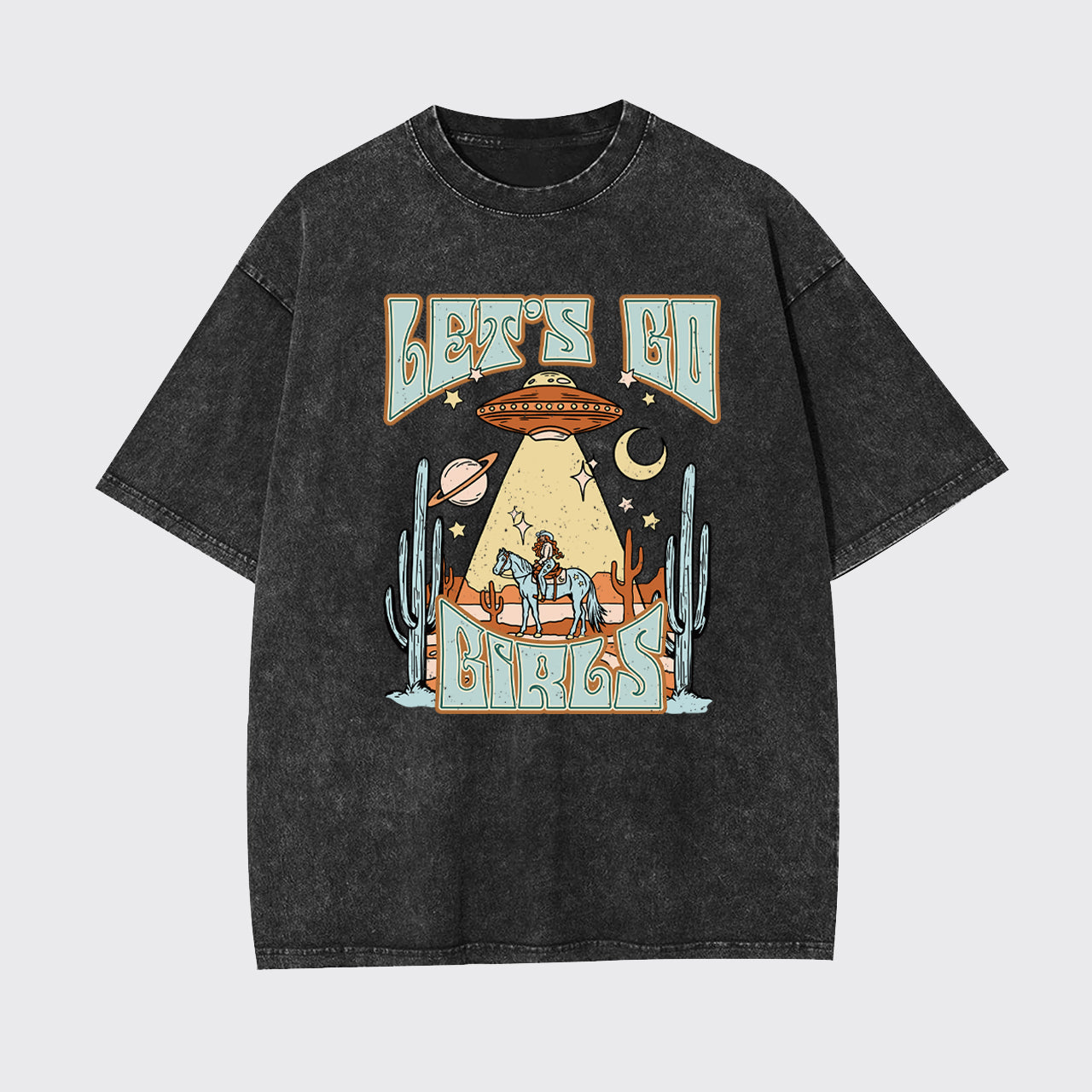 Cowgirls And Flying Saucers Garment-dye Tees