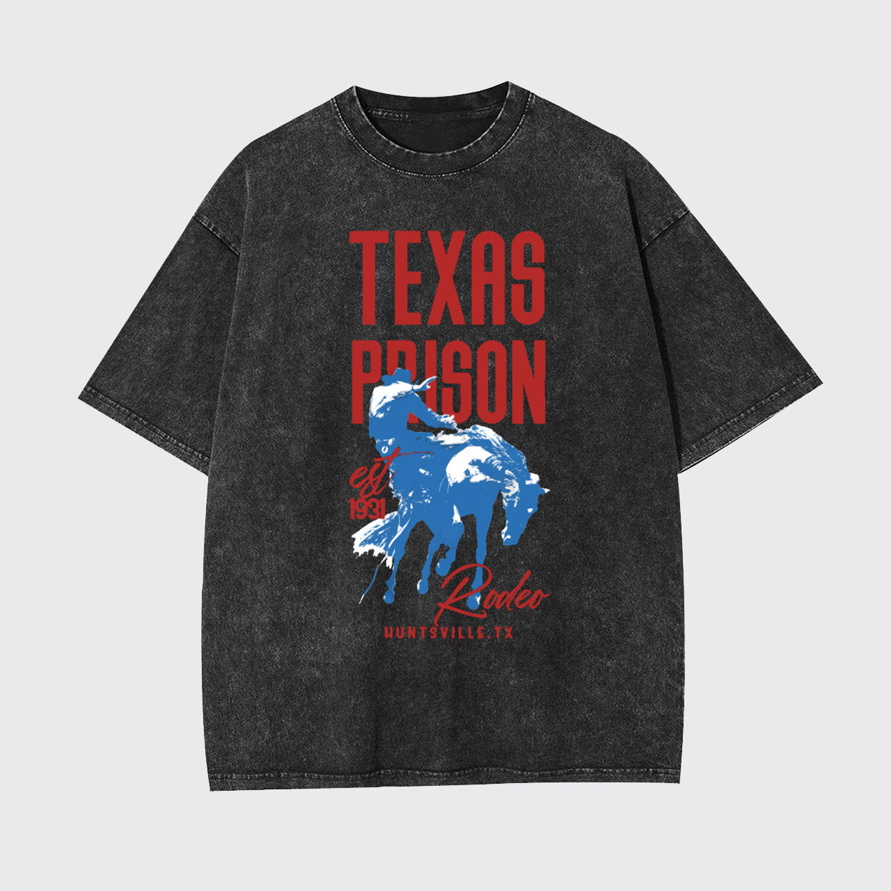 Texas Prison Rodeo Cowboy Garment-dye Tees