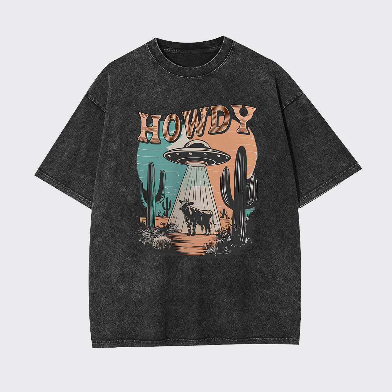 Western UFO,Howdy Garment-dye Tees