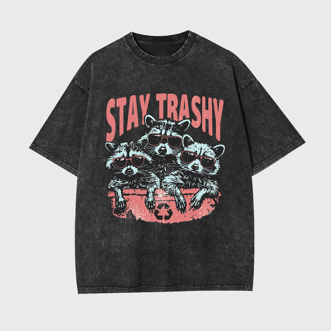 Raccoon Stay Trashy Garment-dye Tees