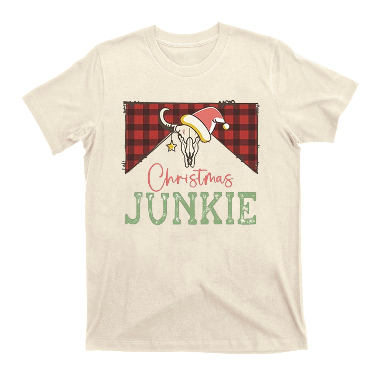 Christmas Junkie Western Cowboy T-Shirts