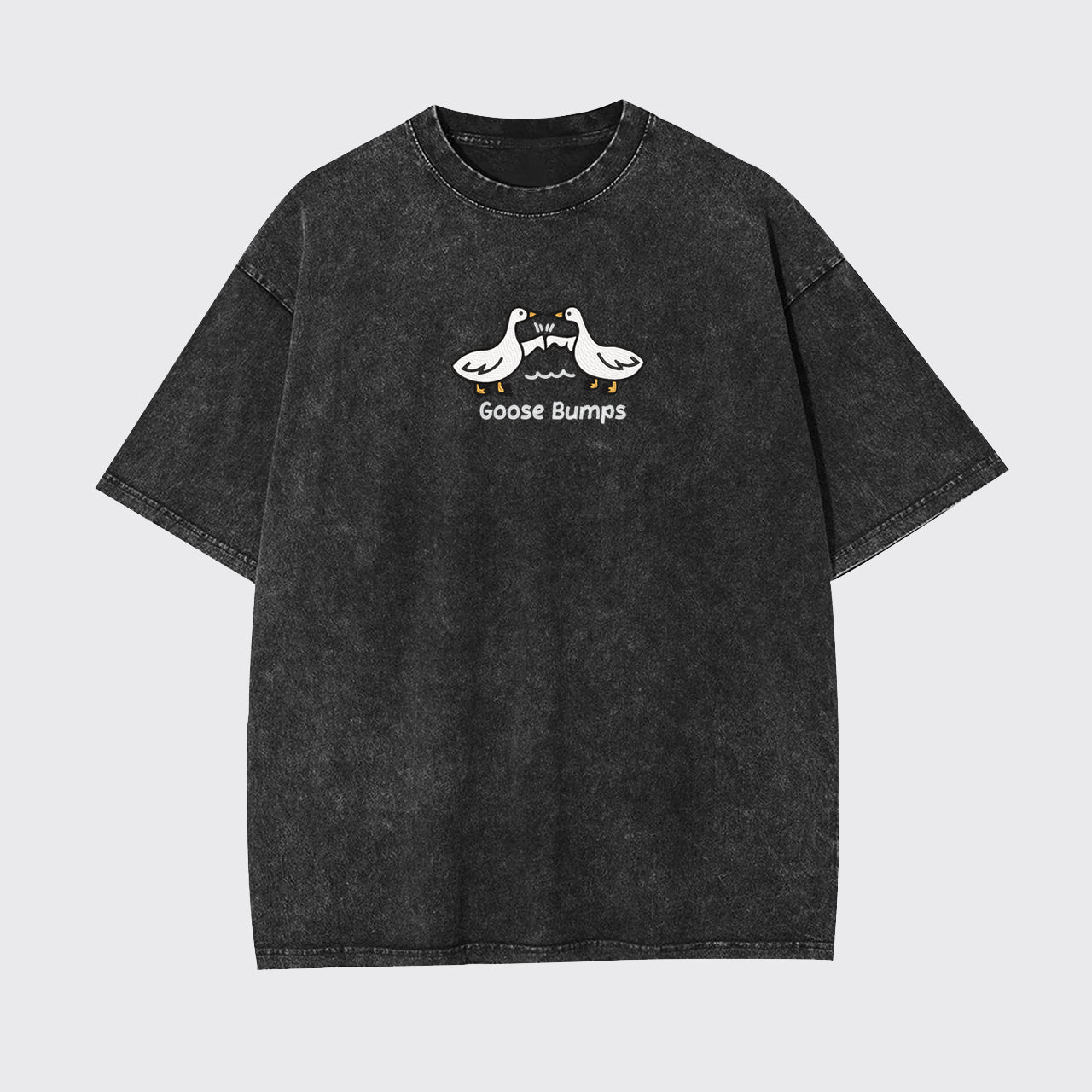 Goose Bumps Embroidered Garment-dye Tees