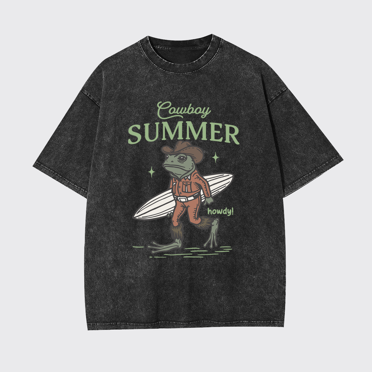Retro Cowboy Summer Garment-dye Tees