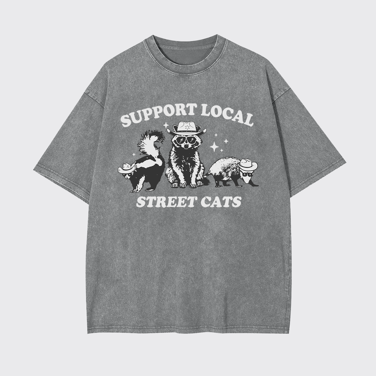 Support Your Local Street Cats Garment-dye Tees