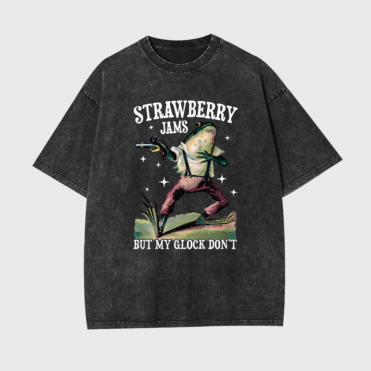 Strawberry Jams But My Glock Don't Garment-dye Tees