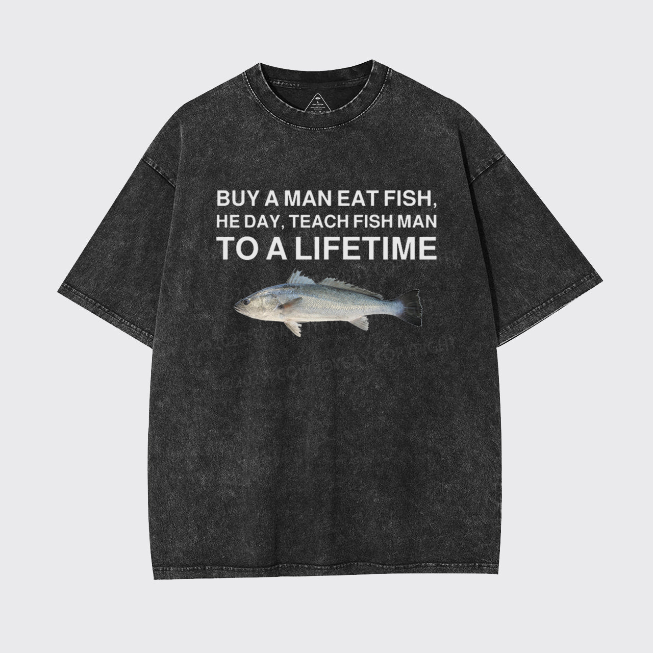 Buy A Man Eat Fish Garment-dye Tees