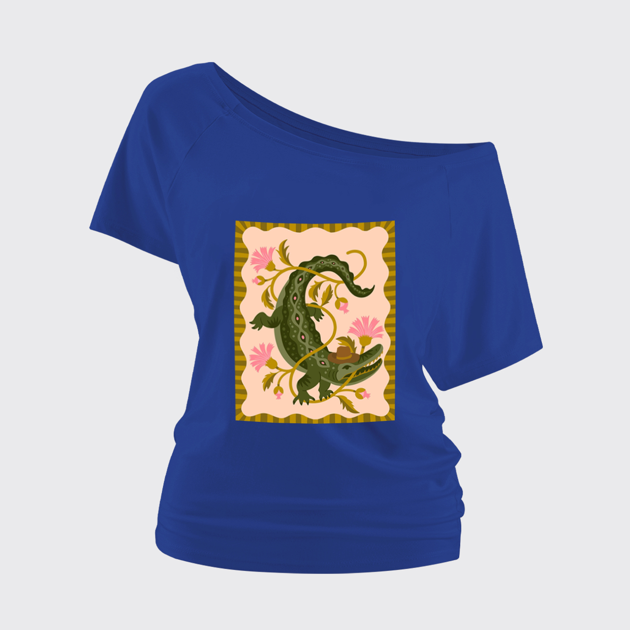 Western Gator Off Shoulder Top