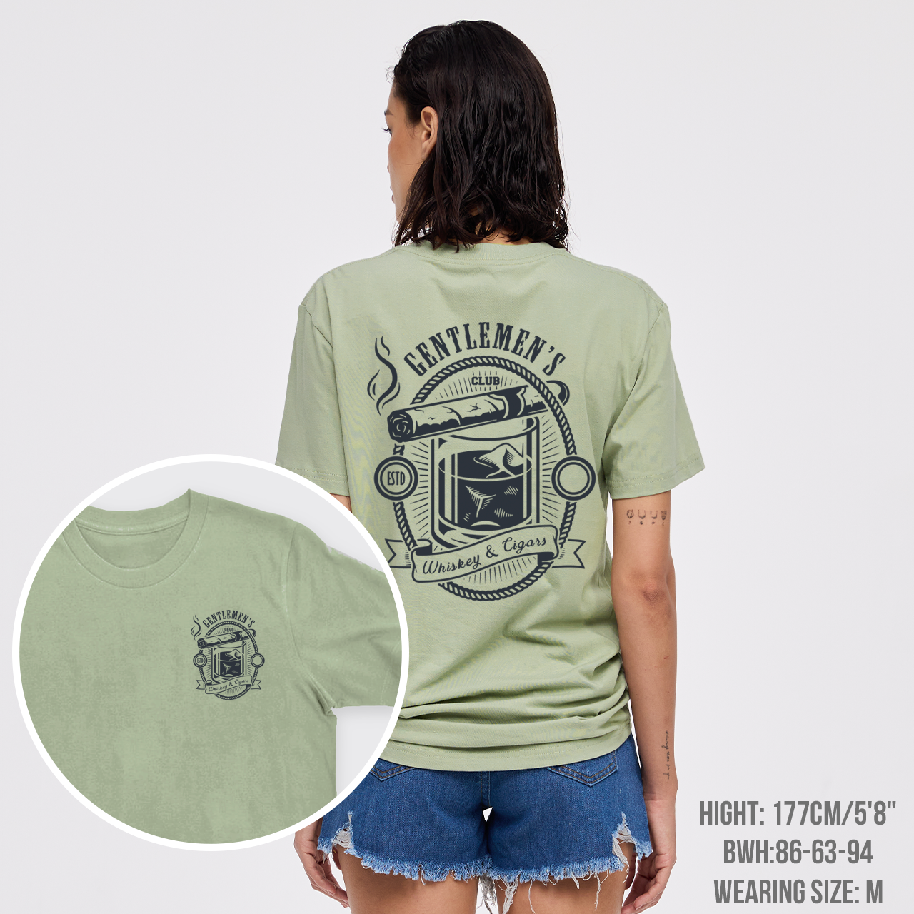 Gentlemen's Club Whiskey Cigar T-Shirts