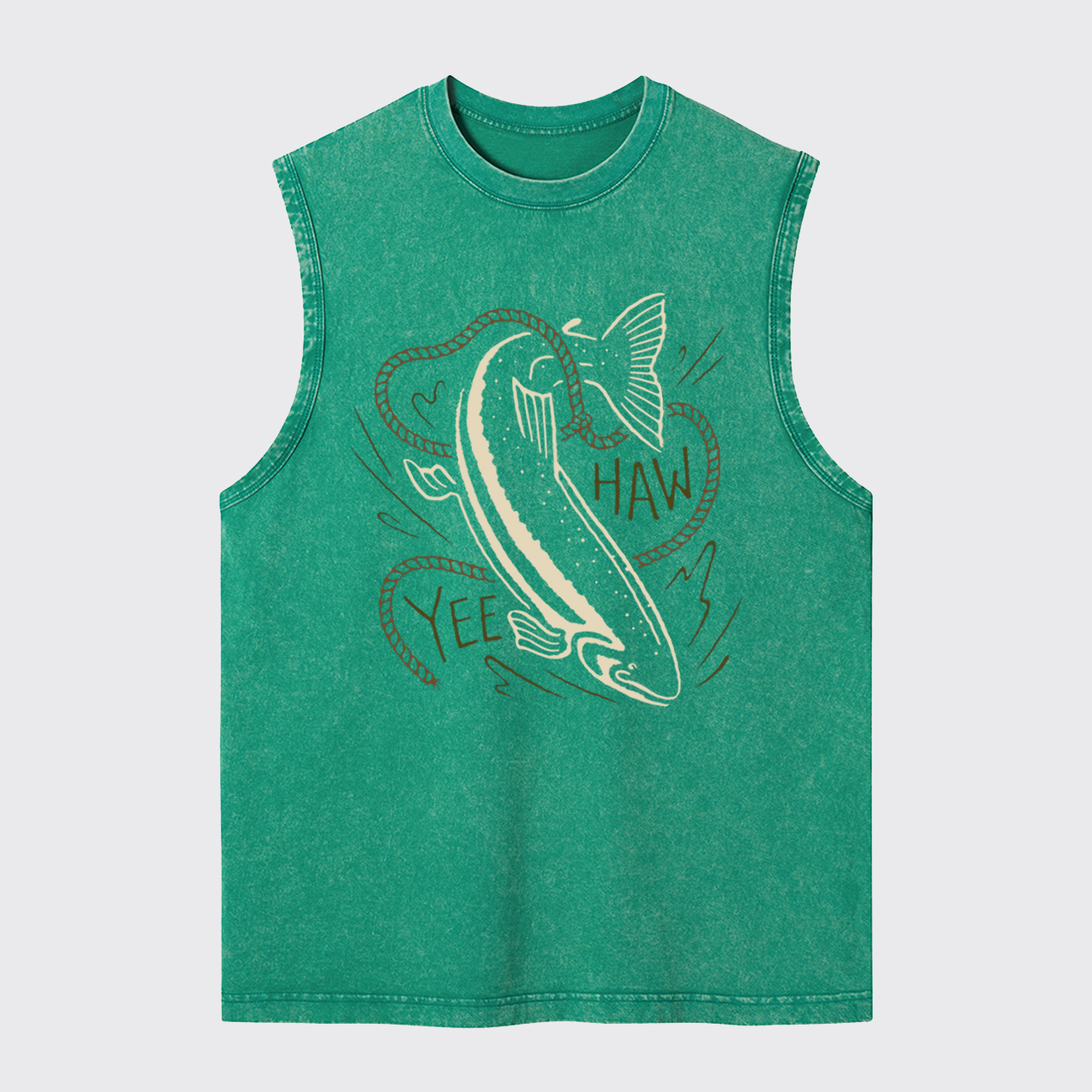Ride the Wave Yee-Haw Washed Tanks