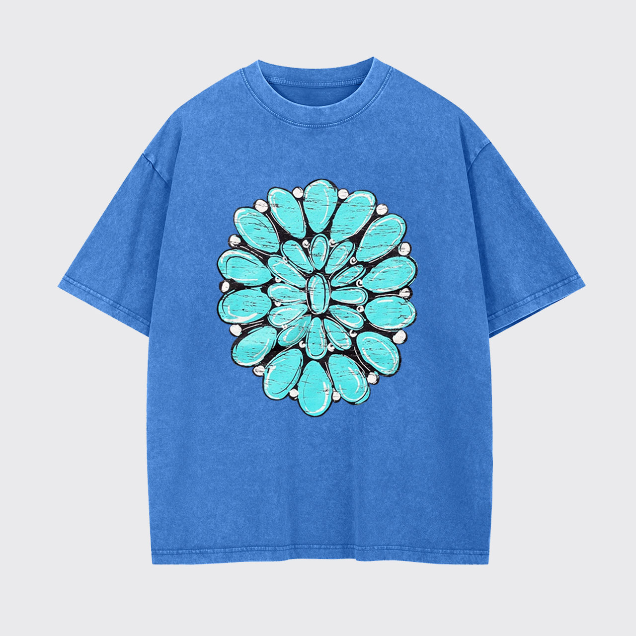 Turquoise Stone Country Music Garment-dye Tees