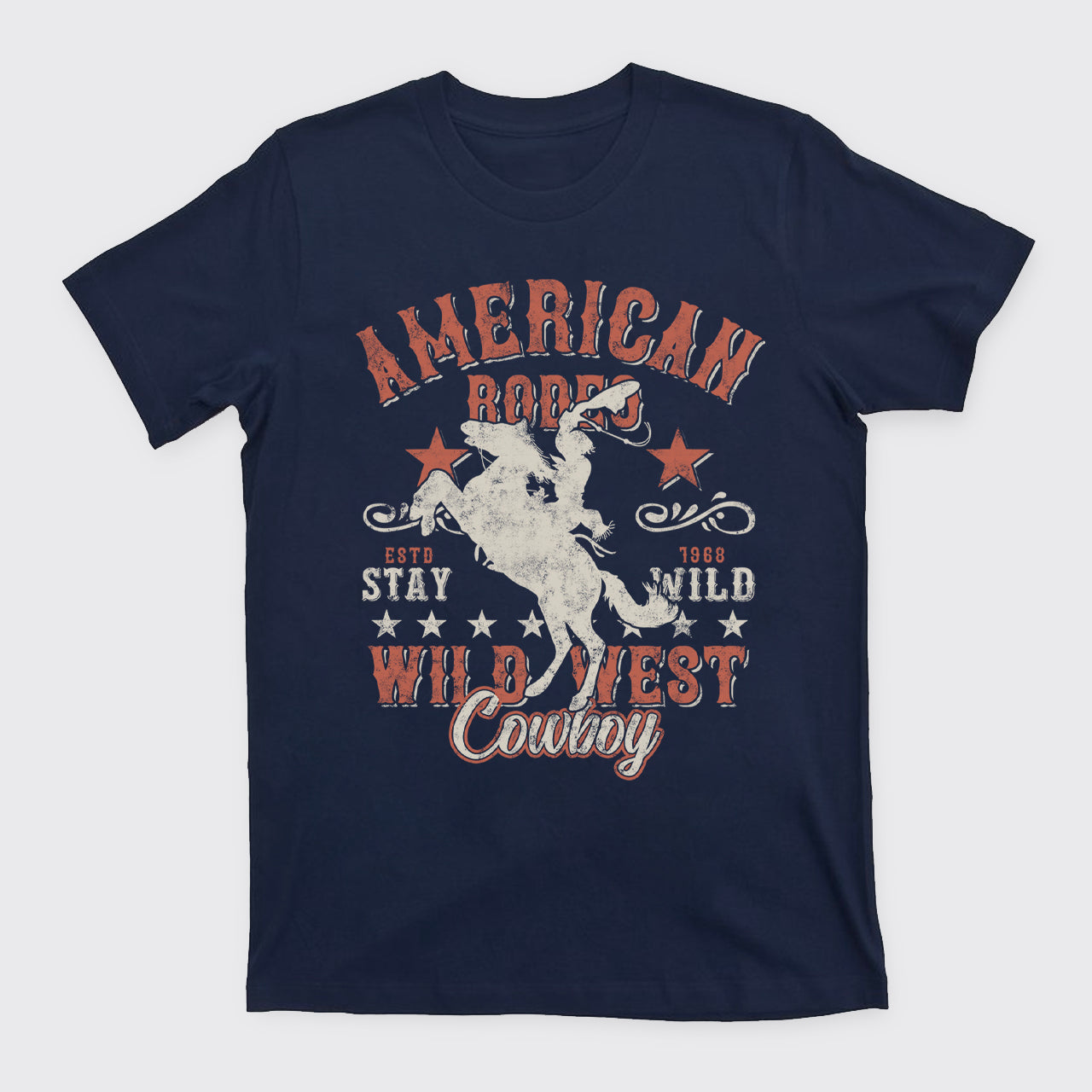 American Rodeo Wild West Cowboy T-Shirts