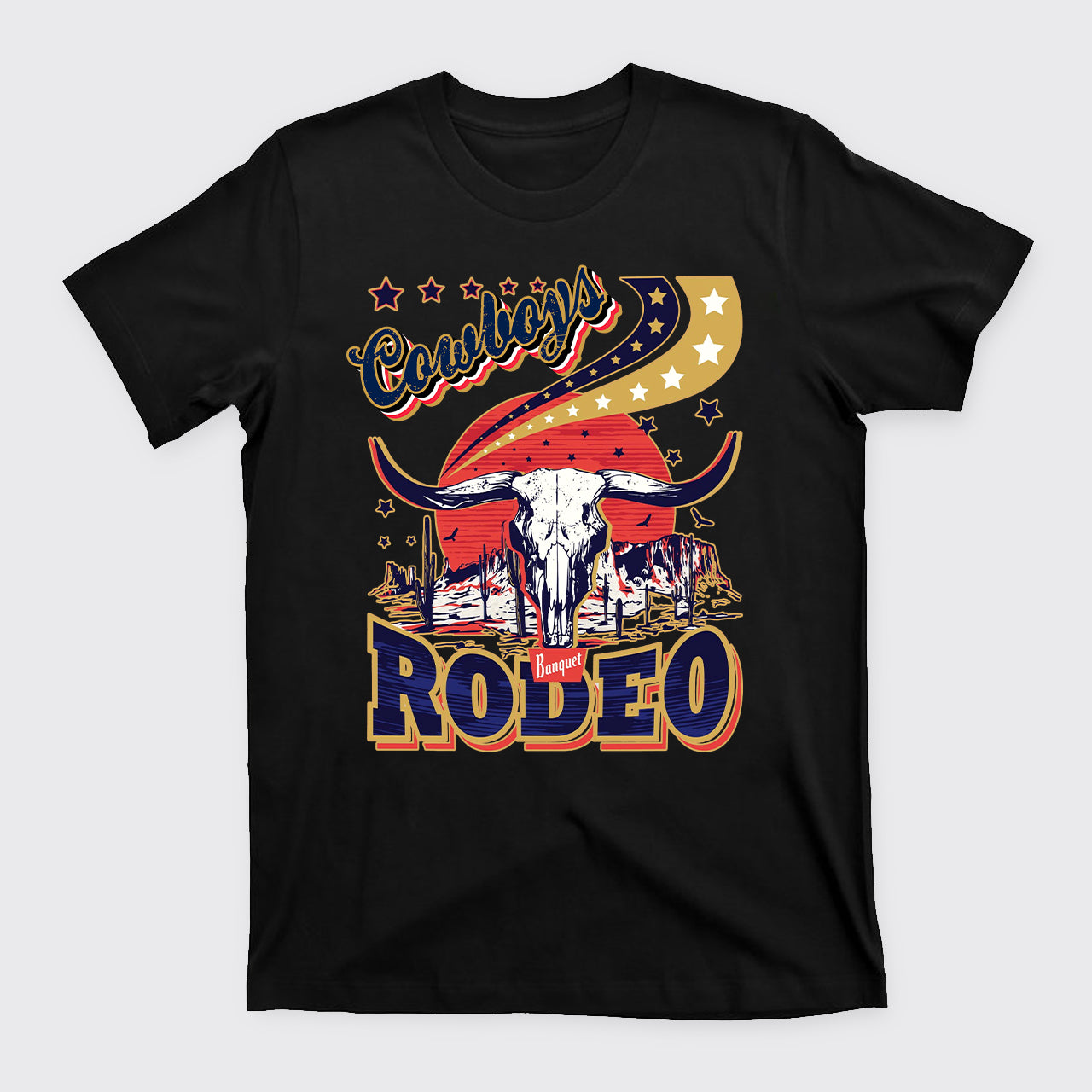 Cowboy Banquet Rodeo Western Country T-Shirts