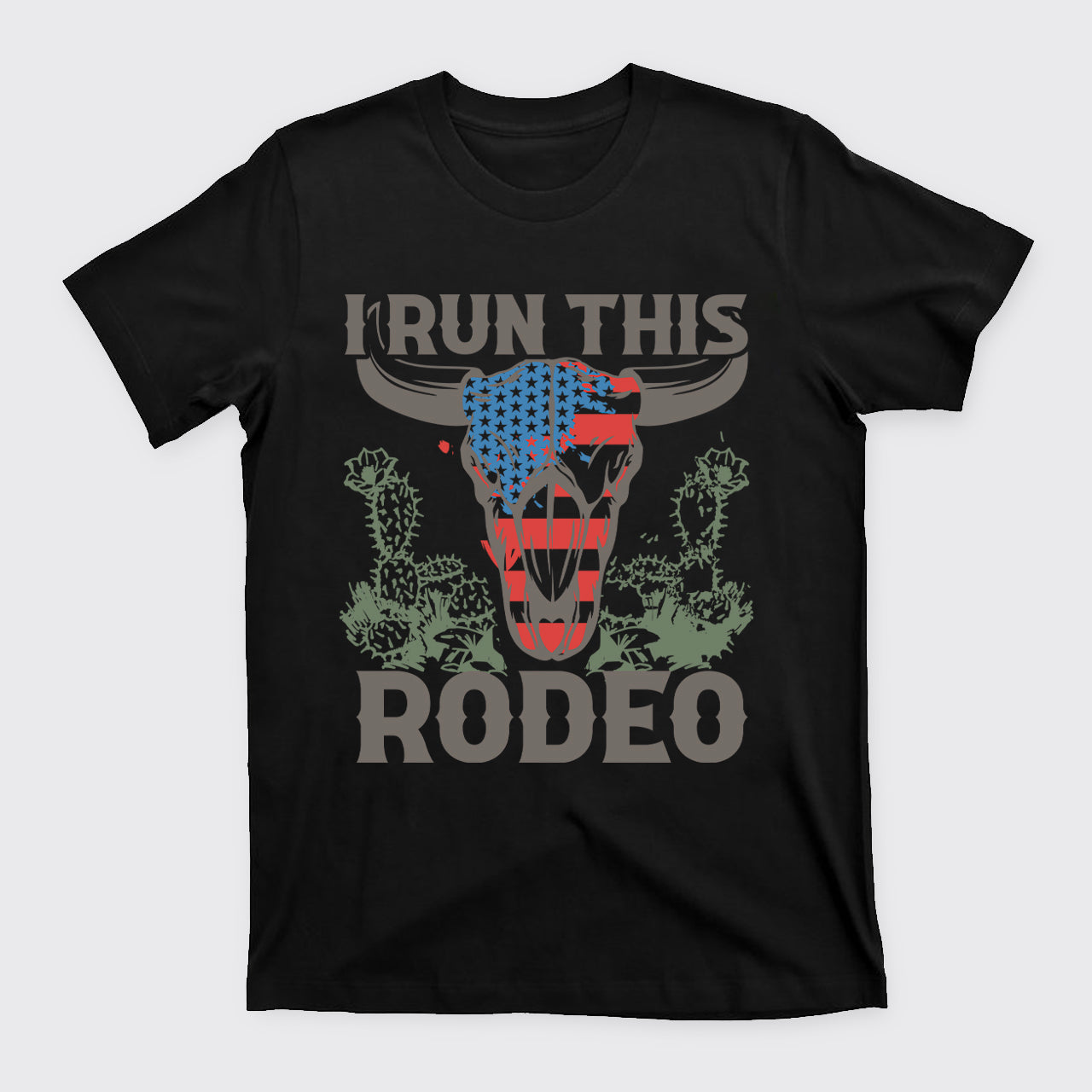I Run This Rodeo America Cow T-Shirts