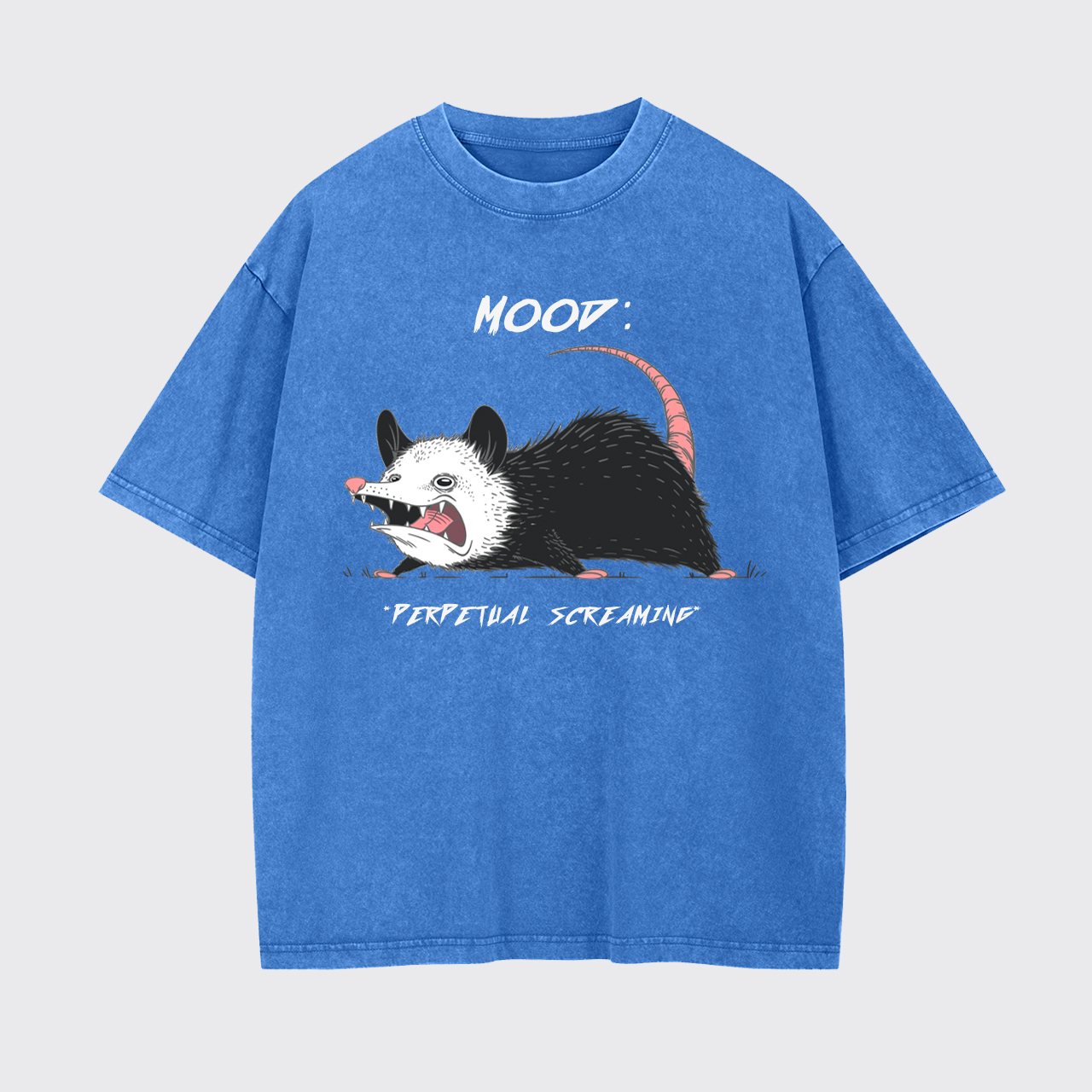 Mood Possum Perpetual Screaming Garment-dye Tees